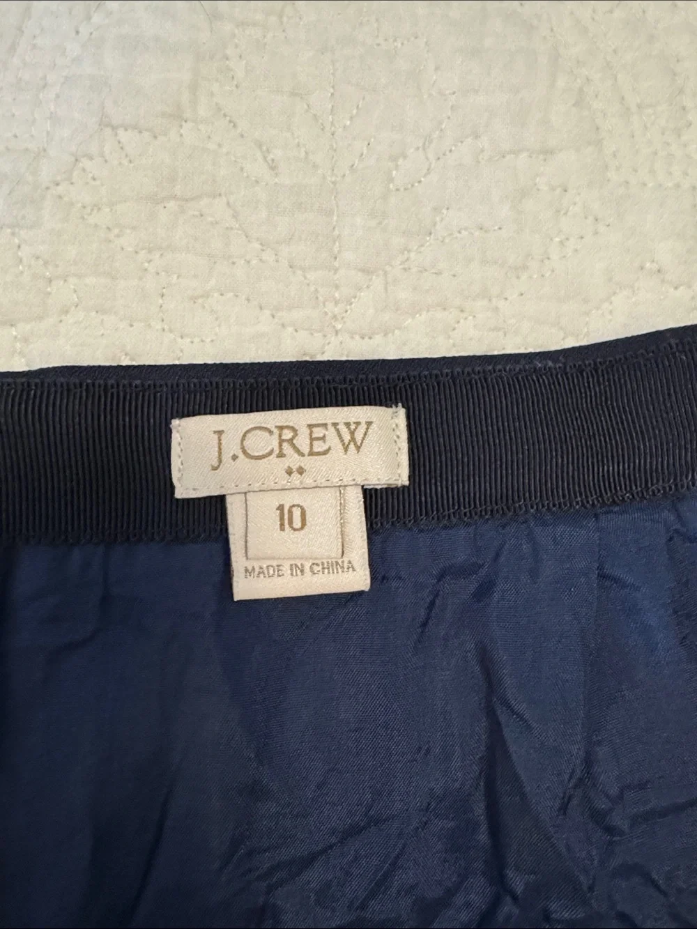 J. Crew Navy Circle Skirt with Panel Seams